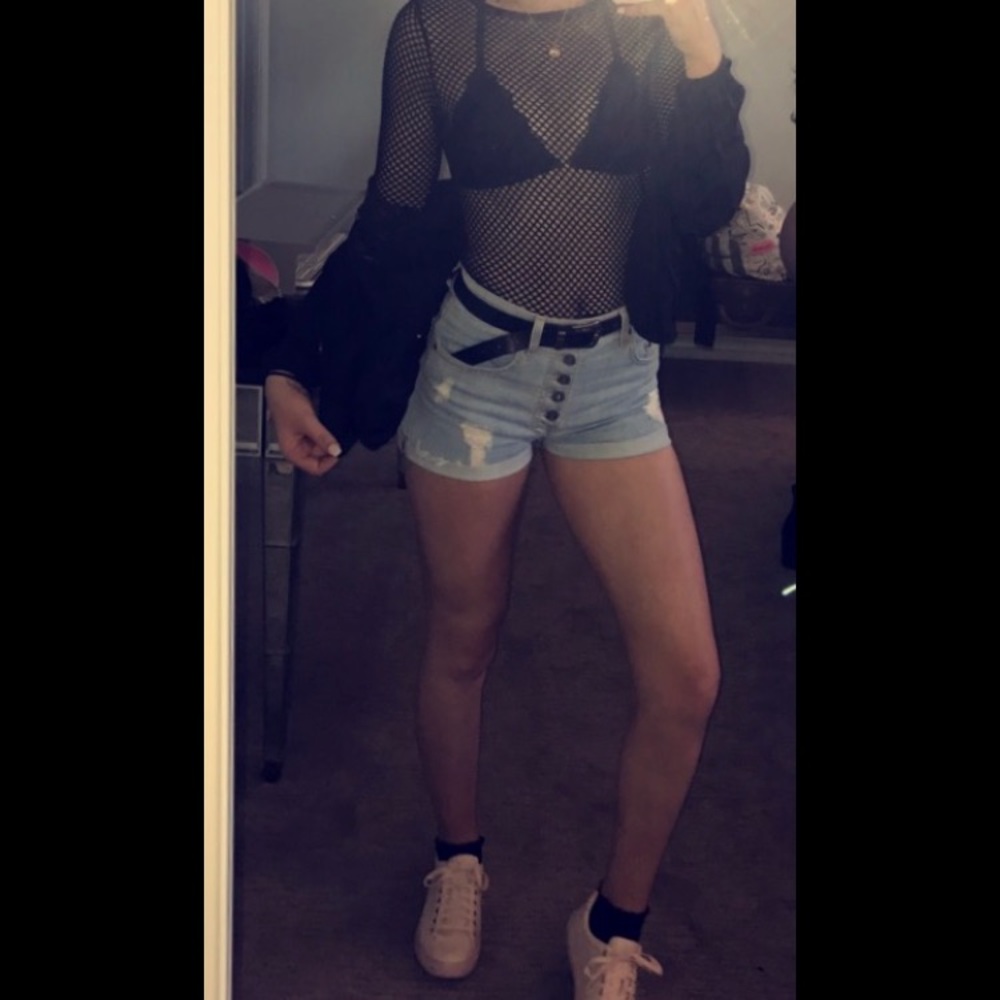 High waisted shorts